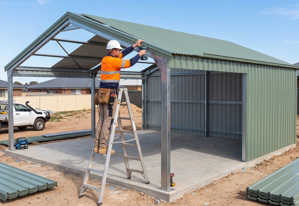 steel custom farm shed