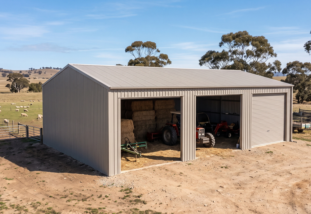 steel custom farm shed