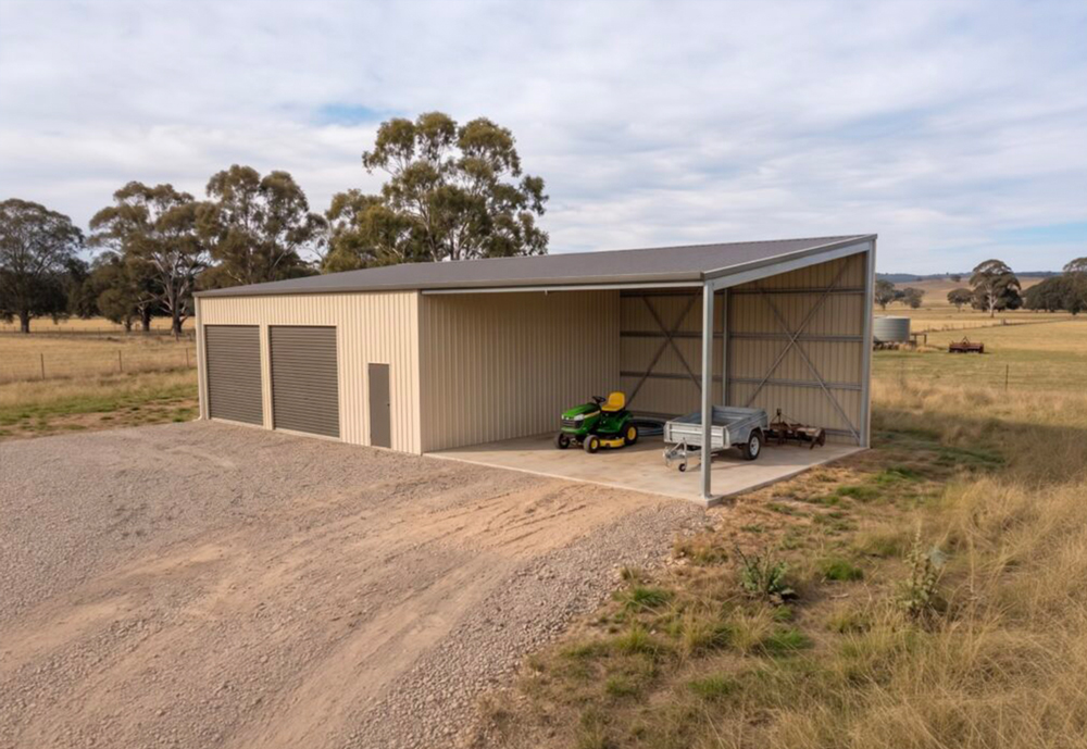 steel custom farm shed